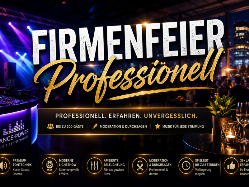 Firmenfeier Professionell