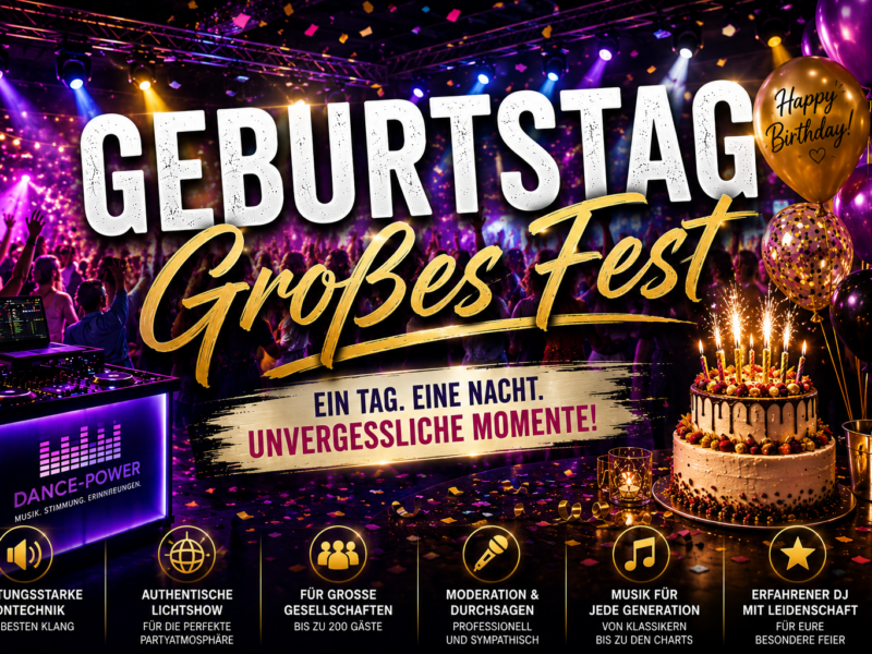 Geburtstag – Großes Fest