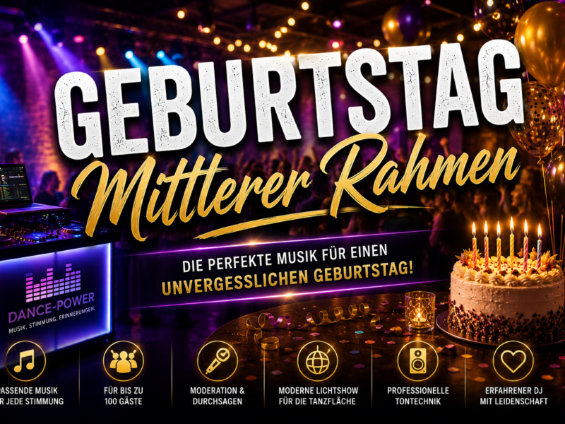 Geburtstag – Mittlerer Rahmen