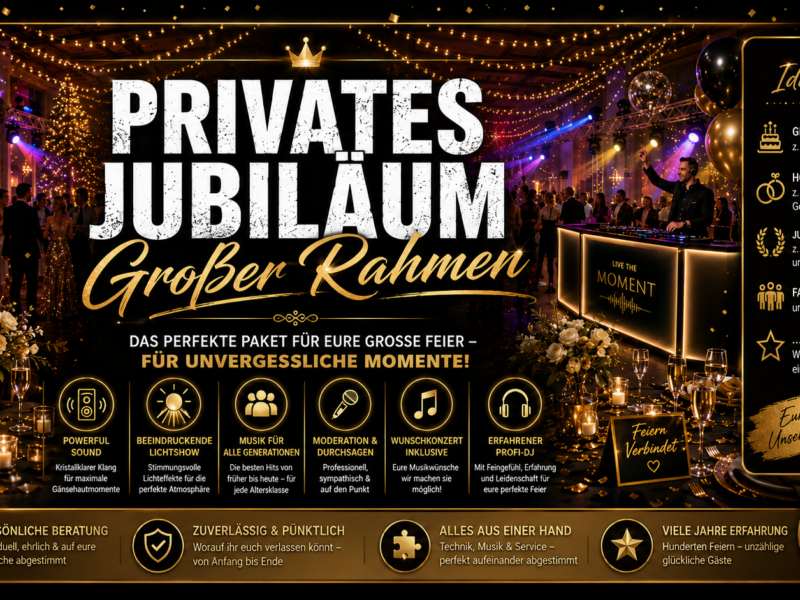 Privates Jubiläum – Großer Rahmen