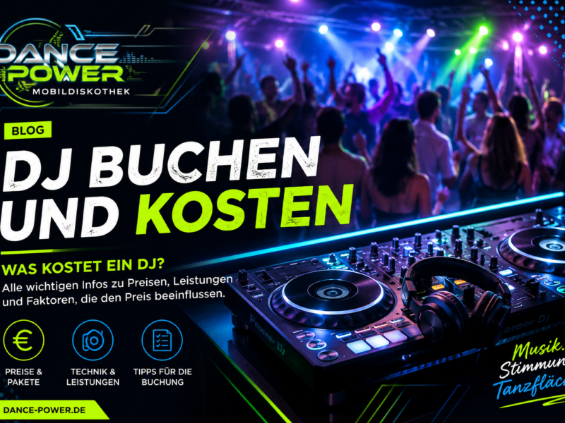 DJ buchen und Kosten: Was kostet ein DJ für eine Feier?