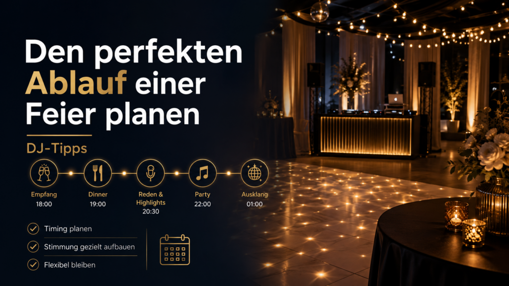 Den perfekten Ablauf einer Feier planen | DJ-Tipps