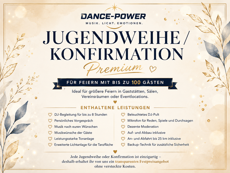 Jugendweihe / Konfirmation – Premium